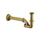 Demm syfon umywalkowy / bidetowy retro stare złoto 917/BR