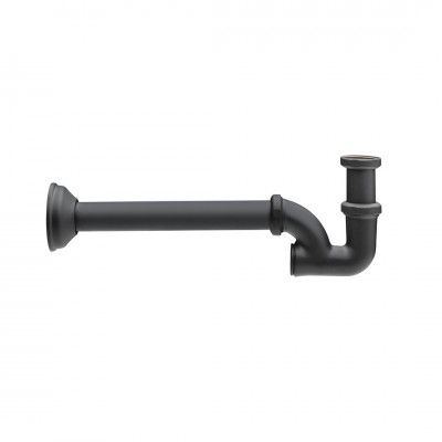 Trend Armatura syfon umywalkowy/bidetowy kolankowy czarny 5009/CZAR