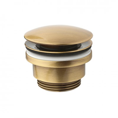 Demm korek klik-klak do umywalki okrągły stare złoto 281/BR