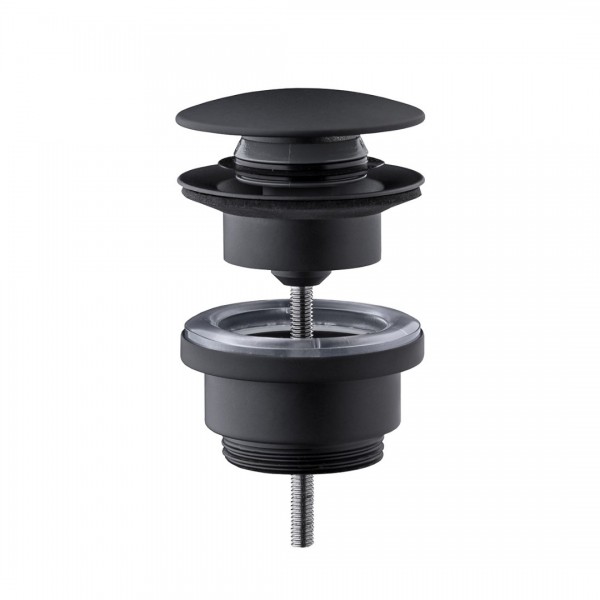 Trend Armatura korek klik-klak do umywalki okrągły czarny mat 050CL/CZAR