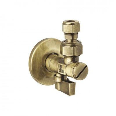 Vedo zawór pod baterię 1/2 x 3/8 retro stare złoto 627/BR