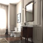 Kerasan Retro lustro 63x116 cm z ramą orzech włoski 731340