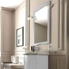 Kerasan Retro lustro 63x116 cm z ramą biały mat 731330