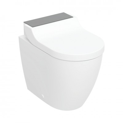 Geberit AquaClean Tuma Comfort urządzenie WC z funkcją higieny intymnej miska stojąca biała/szkło czarne 146.310.SJ.1