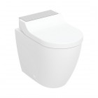 Geberit AquaClean Tuma Comfort urządzenie WC z funkcją higieny intymnej miska stojąca biała/stal nierdzewna 146.310.FW.1