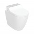 Geberit AquaClean Tuma Comfort urządzenie WC z funkcją higieny intymnej miska stojąca biała/stal nierdzewna 146.310.FW.1