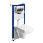 Geberit Duofix Basic Selnova Square zestaw WC podtynkowy 6w1 przycisk Delta35 chrom 118.342.21.2