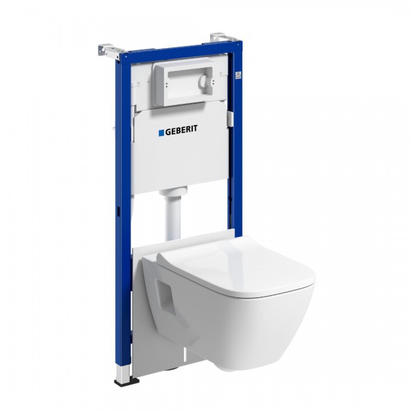 Geberit Duofix Basic Selnova Square zestaw WC podtynkowy 5w1 118.344.00.2