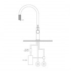 Omnires Switch bateria kuchenna z zestawem filtrującym nikiel SW9057-FD1NI