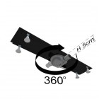 Schedpol Base-Low Black odpływ liniowy 100 cm z rusztem steel czarny mat OLSL100/CSTLOW