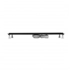 Schedpol Base-Low Black odpływ liniowy 80 cm z rusztem do zabudowy czarny mat OLP80/CSTLOW