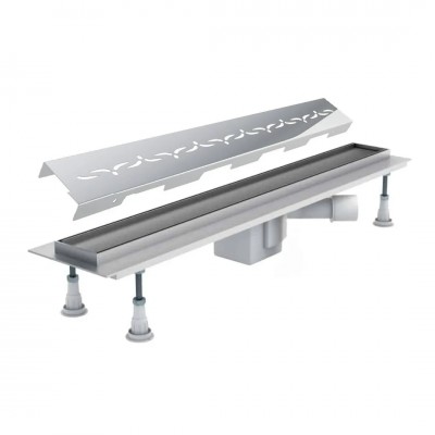 Schedpol Base odpływ liniowy 100 cm z rusztem stamp OLSP100/ST