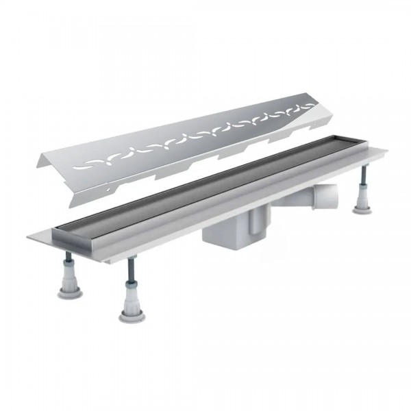 Schedpol Base odpływ liniowy 90 cm z rusztem stamp OLSP90/ST