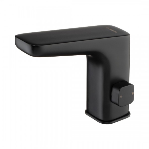 Deante Hiacynt bateria umywalkowa bezdotykowa sensorowa z regulacją temperatury (4xAA) czarny mat BQH N29R