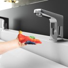 Deante Sensor bateria umywalkowa bezdotykowa z zasilaczem sieciowym chrom BCH_029V