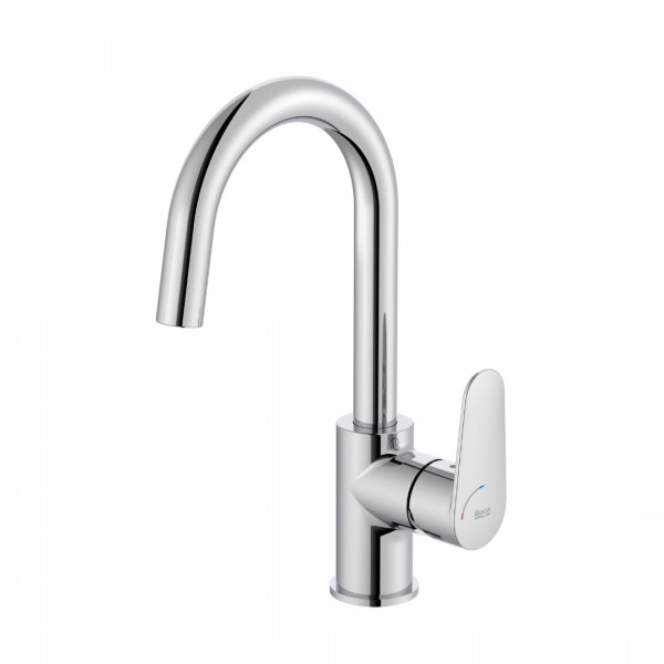 Roca Victoria Plus bateria umywalkowa wysoka Cold Start chrom A5A4A4FC00