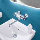 Oras Electra bateria elektroniczna umywalkowa z regulatorem temperatury zasilanie 6V 6179