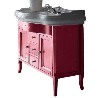 Kerasan Retro szafka podumywalkowa 100 cm bordeaux 734753