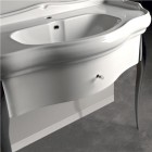 Kerasan Retro konsola pod umywalkę 100 cm z nóżkami biała/chrom 7363K7