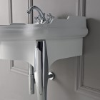 Kerasan Retro konsola pod umywalkę 73 cm z nóżkami biała/chrom 7362K5