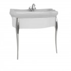 Kerasan Retro konsola pod umywalkę 73 cm z nóżkami biała/chrom 7362K5