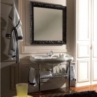 Kerasan Retro lustro 100x100 cm z ramą czarną 736401