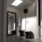 Kerasan Retro lustro 70x180 cm z ramą czarną 736601