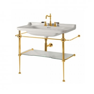 Kerasan Waldorf konsola do umywalki 100 cm złota 9196K2