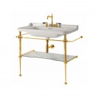 Kerasan Waldorf konsola do umywalki 100 cm złota 9196K2