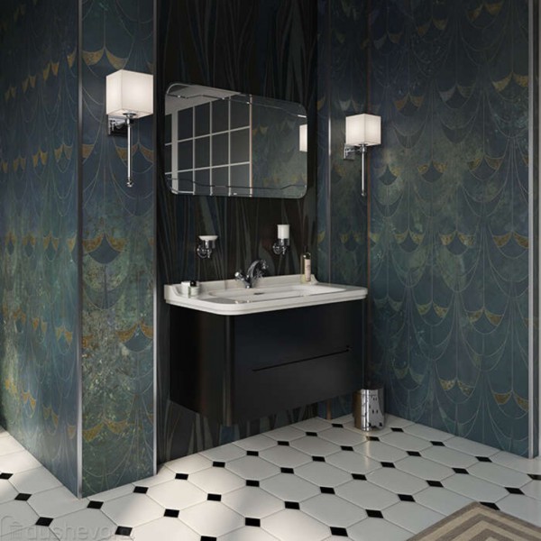 Kerasan Waldorf szafka podumywalkowa 80 cm czarny mat 925631