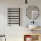 Imers Tell 4 grzejnik łazienkowy 79x53 cm czarny połysk 1142/CZP