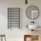 Imers Tell 5 grzejnik łazienkowy 94x53 cm czarny połysk 1152/CZP