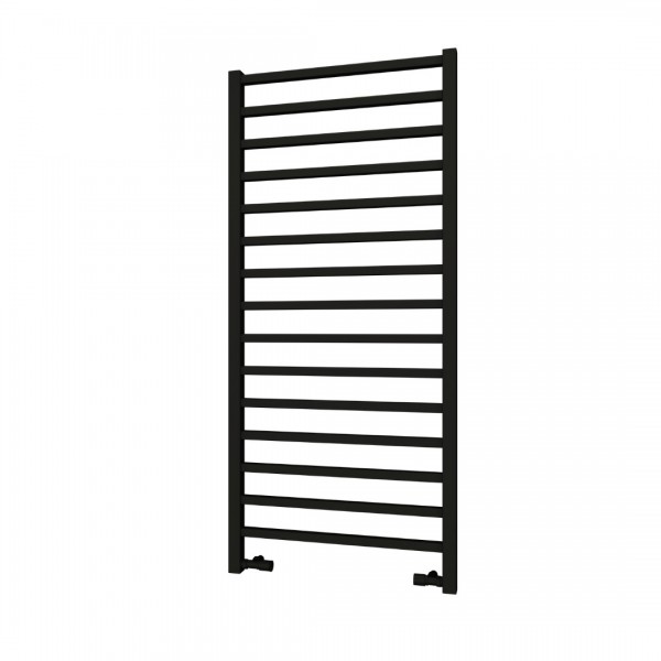 Imers Tell 6 grzejnik łazienkowy 117x53 cm czarny połysk 1162/CZP