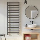 Imers Tell 7 grzejnik łazienkowy 147x53 cm czarny połysk 1172/CZP