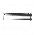 Imers Deco poziomy 2 grzejnik łazienkowy 25x120 cm czarny połysk 3322/CZP