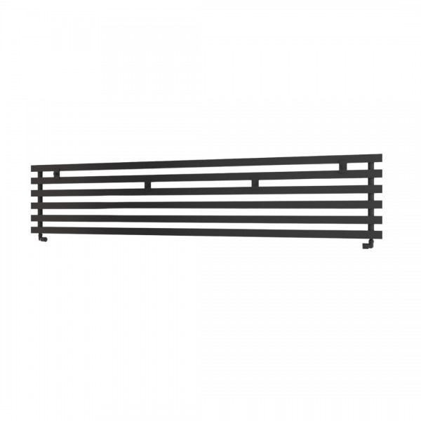 Imers Deco poziomy 2 grzejnik łazienkowy 25x120 cm czarny połysk 3322/CZP