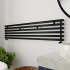 Imers Deco poziomy 3 grzejnik łazienkowy 25x150 cm czarny połysk 3332/CZP