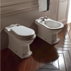 Kerasan Retro deska WC biała zawiasy chrom 109001