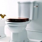 Kerasan mechanizm spłukujący z bocznym uchwytem stare złoto 756993