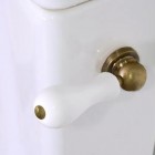 Kerasan mechanizm spłukujący z bocznym uchwytem stare złoto 756993