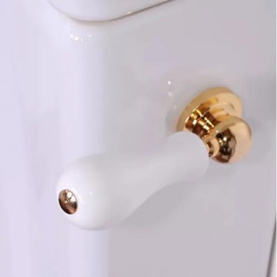 Kerasan mechanizm spłukujący z bocznym uchwytem złoty 756991