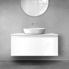 Oltens Vernal szafka 100 cm podumywalkowa wisząca biały połysk 60015000