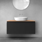 Oltens Vernal szafka 100 cm podumywalkowa wisząca czarny mat 60015300