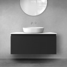 Oltens Vernal szafka 100 cm podumywalkowa wisząca czarny mat 60015300