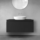 Oltens Vernal szafka 100 cm podumywalkowa wisząca czarny mat 60015300