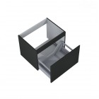 Oltens Vernal szafka 60 cm podumywalkowa wisząca czarny mat 60013300