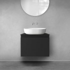 Oltens Vernal szafka 60 cm podumywalkowa wisząca czarny mat 60013300