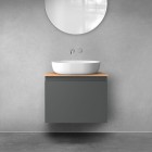 Oltens Vernal szafka 60 cm podumywalkowa wisząca grafit mat 60013400