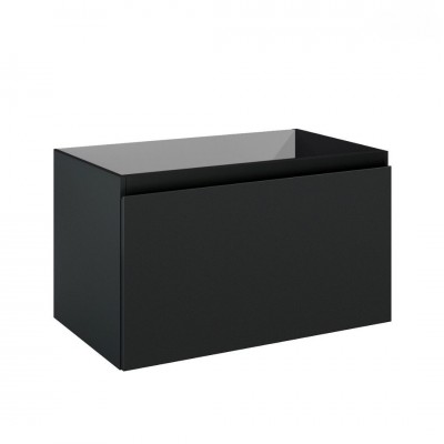 Oltens Vernal szafka 80 cm podumywalkowa wisząca czarny mat 60014300