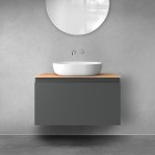 Oltens Vernal szafka 80 cm podumywalkowa wisząca grafit mat 60014400